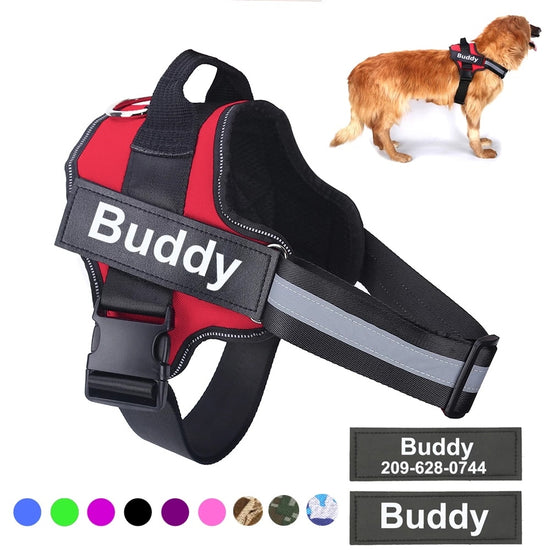 Personalized Dog Harness NO PULL Reflective Breathable