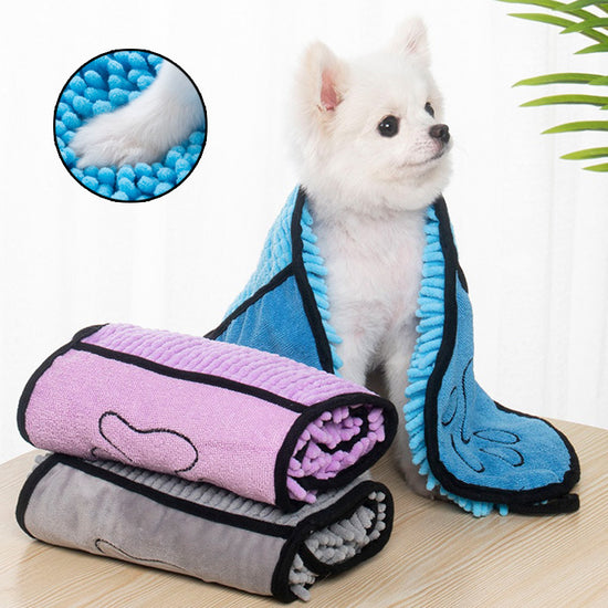 Dogs Cats Towels Super Absorbent Dog Bathrobe Microfiber